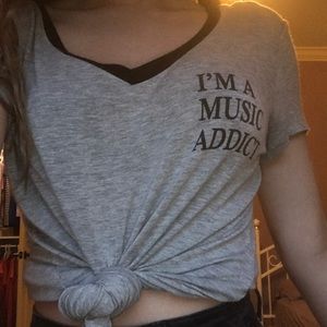 hot topic grey shortsleeve